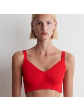 COS KNITTED COTTON BRALETTE